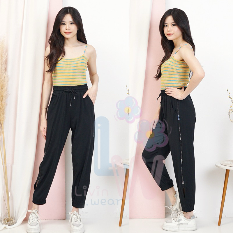 209 - Celana Jogger Sport Bahan Parasut / Celana Jogger Stylish / Celana Jogger Olahraga Wanita / Li