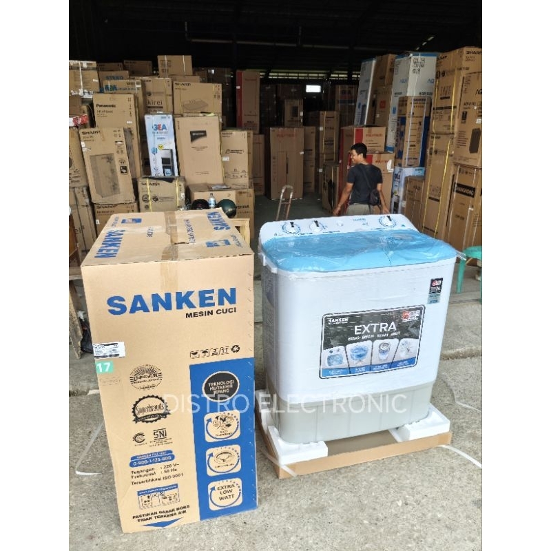 MESIN CUCI 2TABUNG 9KG SANKEN 9110