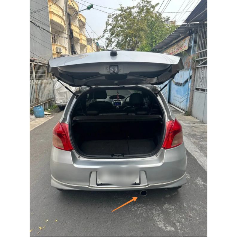 Muffler buntut knalpot mobil yaris bakpao besi stainless
