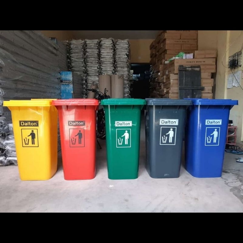 tempat sampah besar HDPE 240 liter dalton