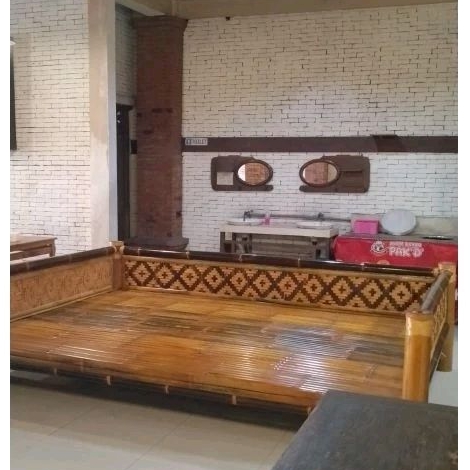 Bale bambu 2mx2m/bangku lesehan/ranjang bambu