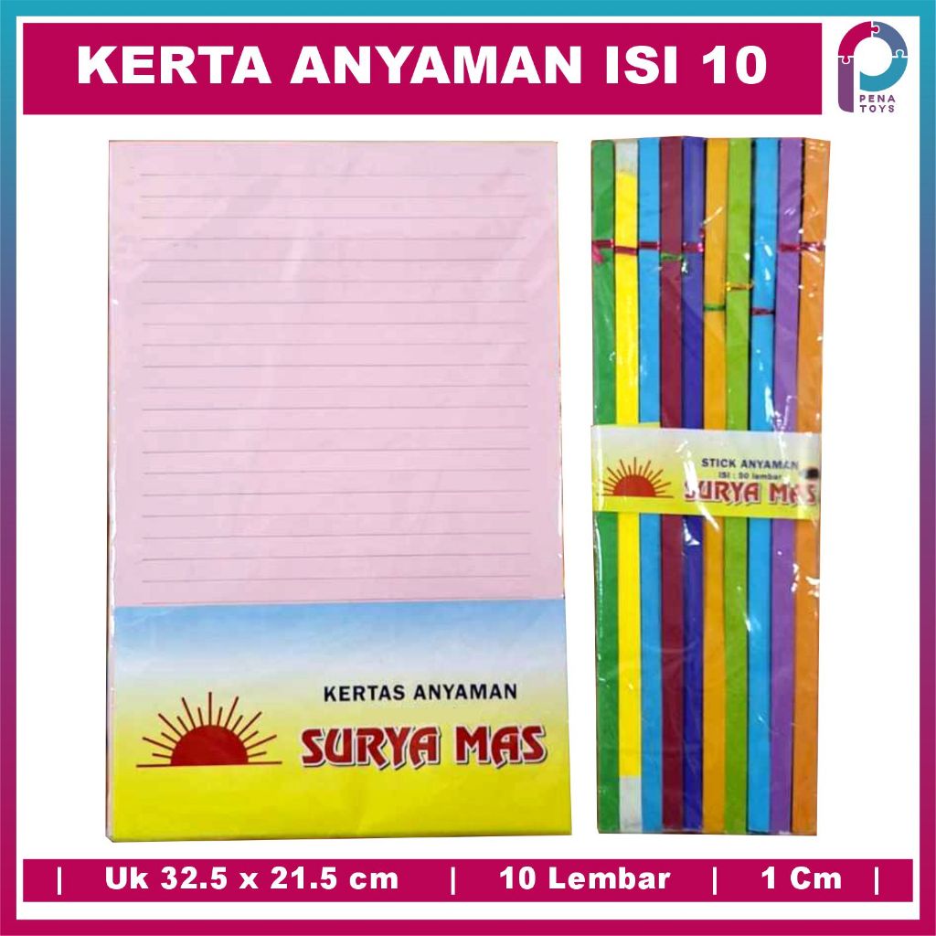 

Kertas Anyaman 1 Cm (Isi 10 Lembar)