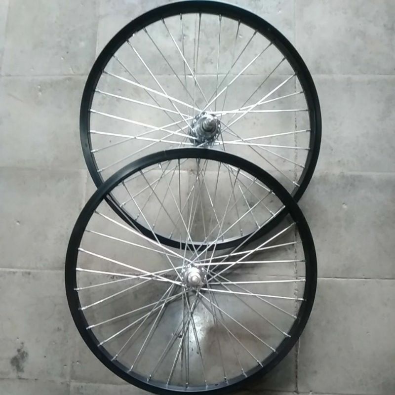 Velg sepeda bmx ukuran 20 inc singel speed depan belakang