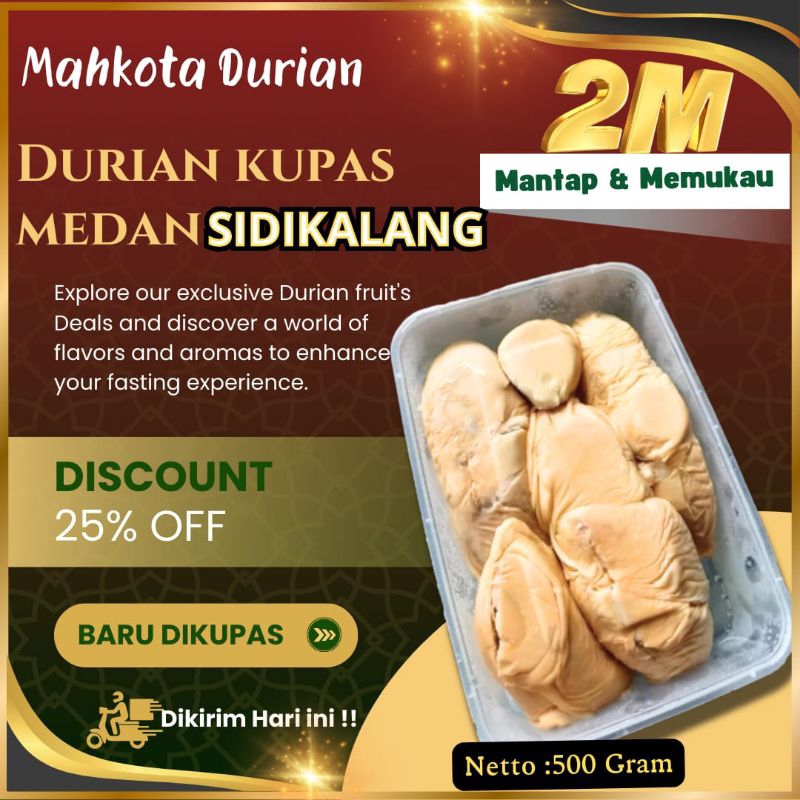 

PROMO DURIAN KUPAS MEDAN PREMIUM SIDIKALANG 500GRAM