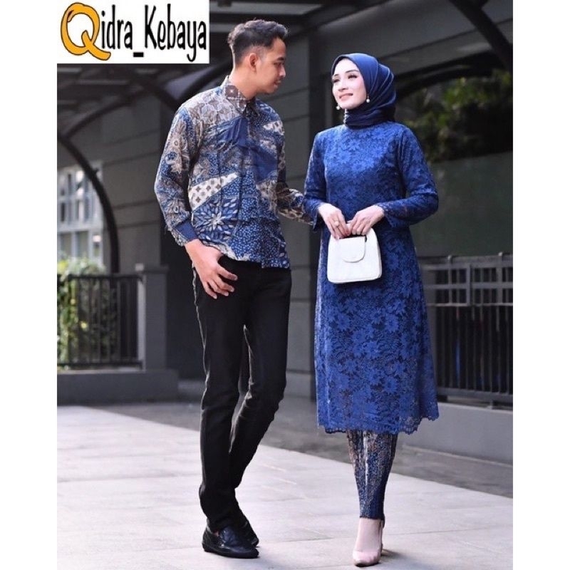 SM Kebaya / Couple Kebaya Tunik Brukat Modern / Kebaya Couple / Kebaya Modern / Baju Kebaya Couple /