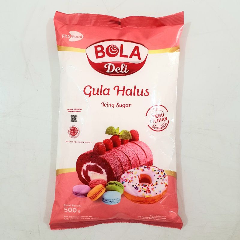 

Bola deli gula halus 500gr / icing sugar bola deli 500gr