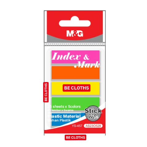 

M&G Sticky Notes Flag/Index 125 Sheets Memo 2 x 3 Inch ( 25 Sheets x 5 Colors )