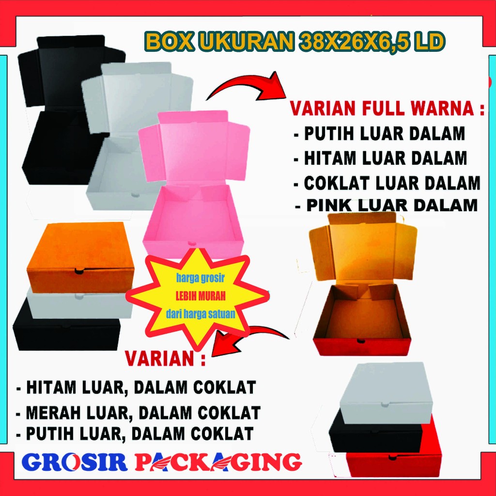

Box 38x26x6,5 LD/ Box Hampers/ Box Nasi/ Kardus Polos/ Karton/ Box Hoodie/ Box Kue Kering