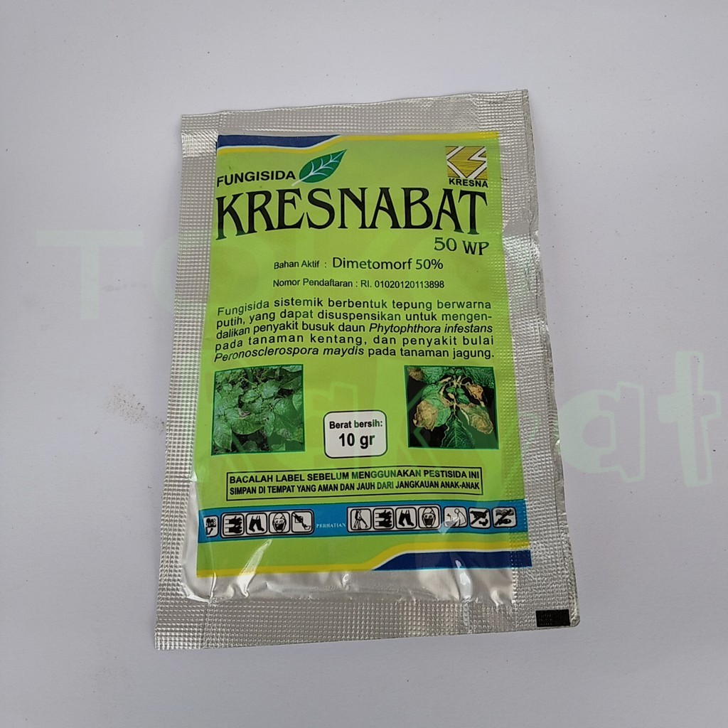 FUNGISIDA KRESNABAT 50WP KEMASAN 10 GR, MENGENDALIKAN PENYAKIT PADA JAGUNG DAN KENTANG