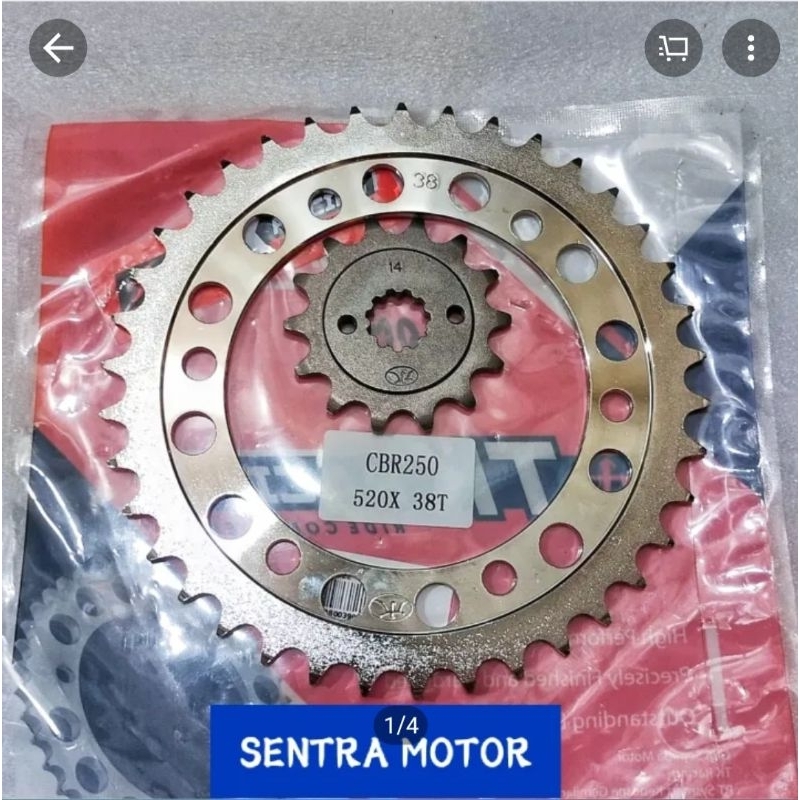 Gear CBR 250 R CBU TK 520 Depan & Belakang - Gear Depan Belakang Khusus CBR 250 R CBU, CBR Thailand 