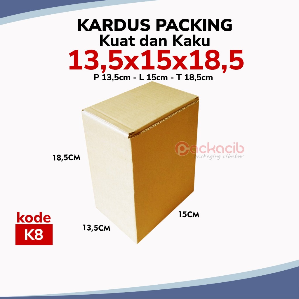 

Kardus Packing Ukuran 13,5x15x18,5 cm | k8 | Packing Online Shop Murah dan Berkualitas