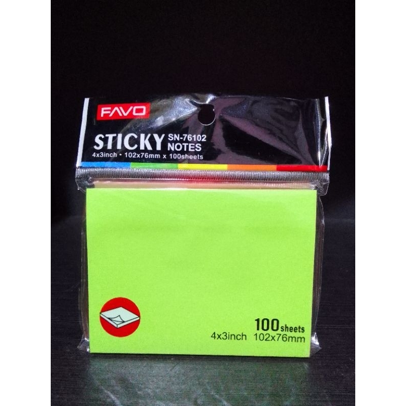 

(1 PCS) STICKY NOTE 4X3INCH