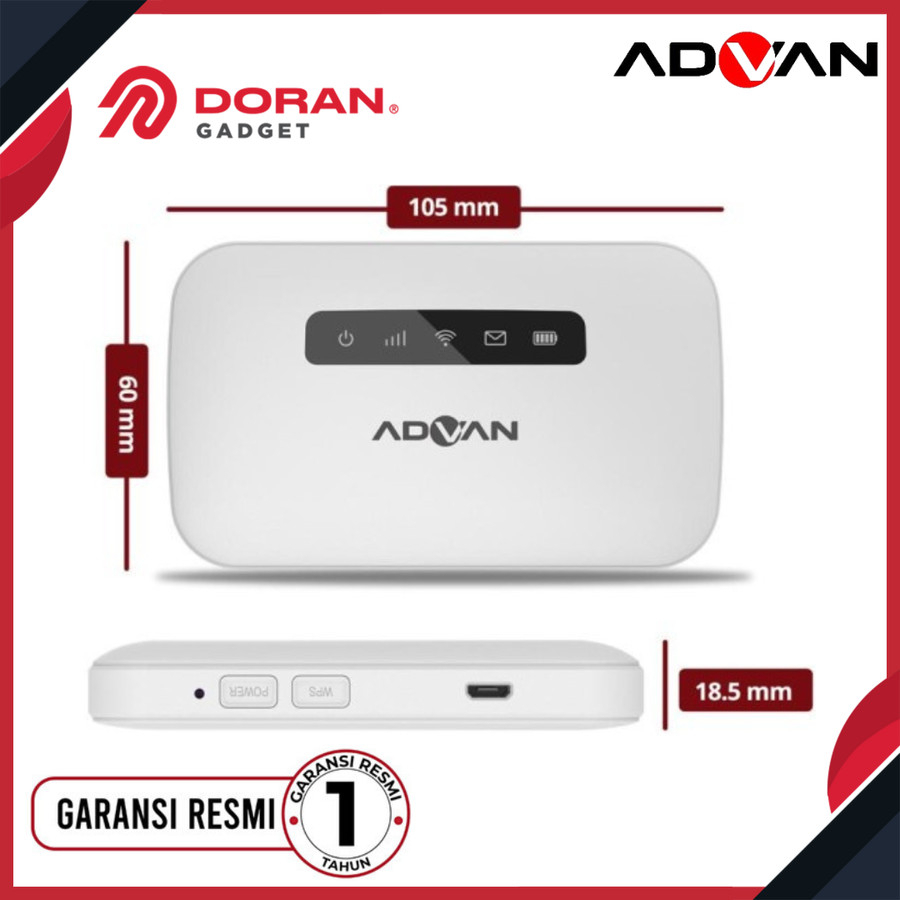 Modem Advan MiFi Pocket Portable WiFi - Garansi Resmi 1 Tahun