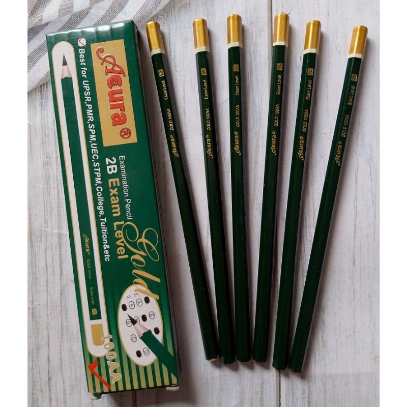 

(12PC) PENSIL 2B ACURA HIJAU 100AA