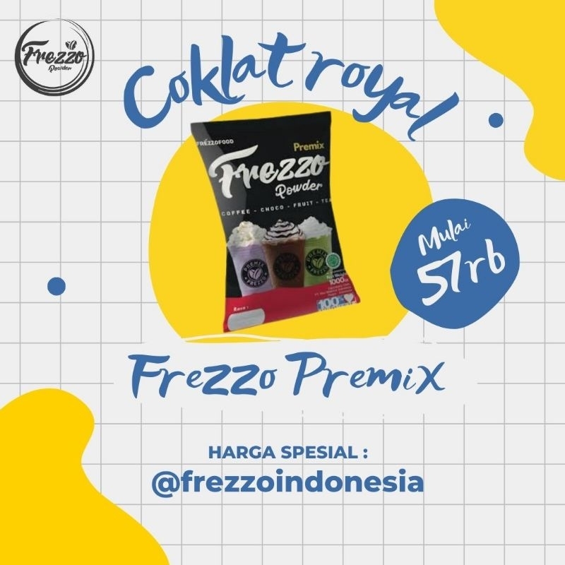 

Bubuk minuman Coklat Royal PREMIX 1kg / Powder Coklat Royal terlaris dan terenak/ Frezzo Indonesia