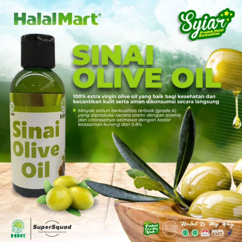 

Sinai Extra Virgin Olive Oil / Zaitun Kecil / Minyak Zaitun