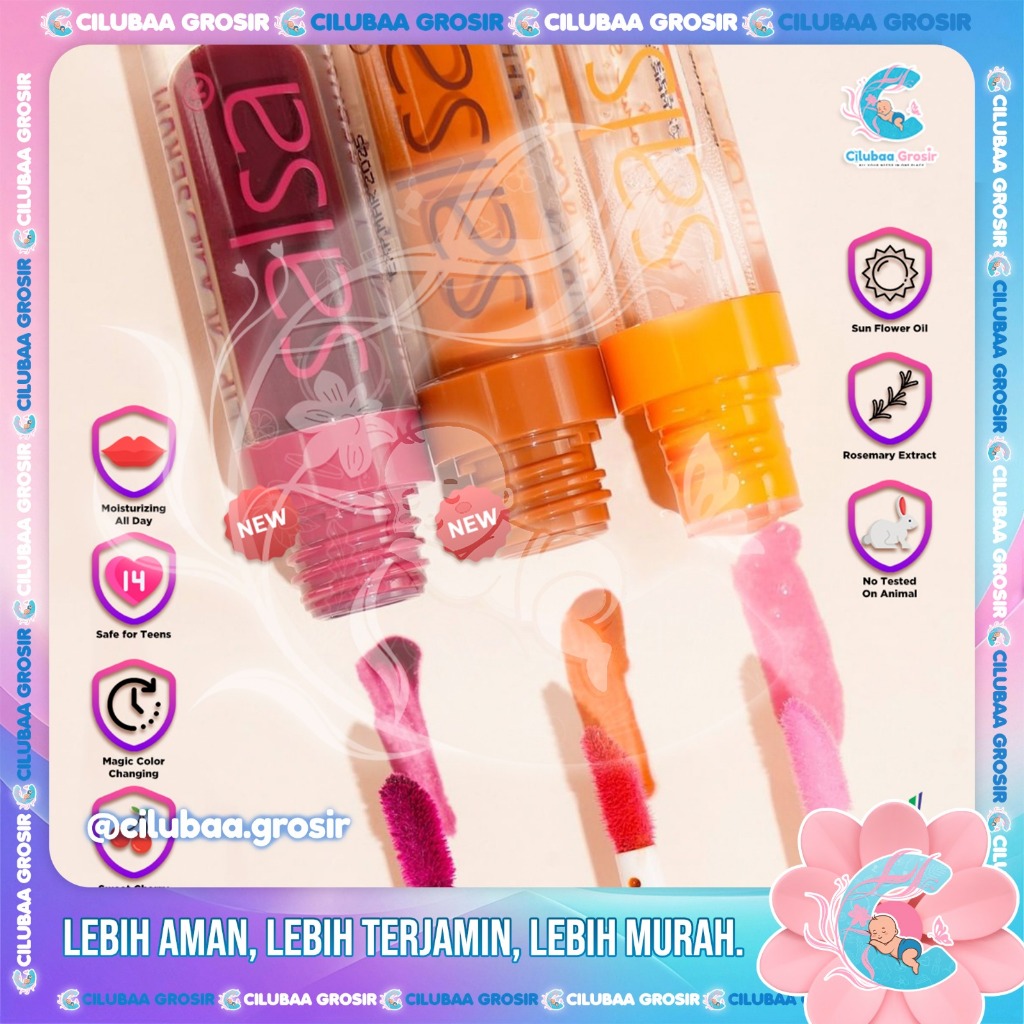 SALSA Lip Glow Serum 3gr - Serum Bibir Original BPOM