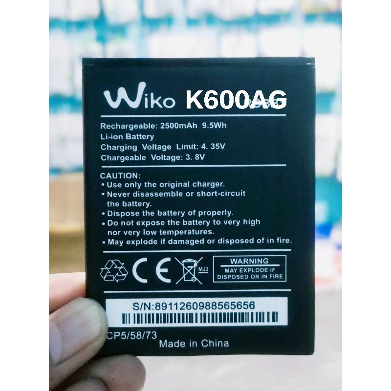 Baterai Wiko Tommy 3 - K600AG - W-K600 -  Tommy 3 Plus - 5251 -Tomy 3 3750 - Wiko Harry 2