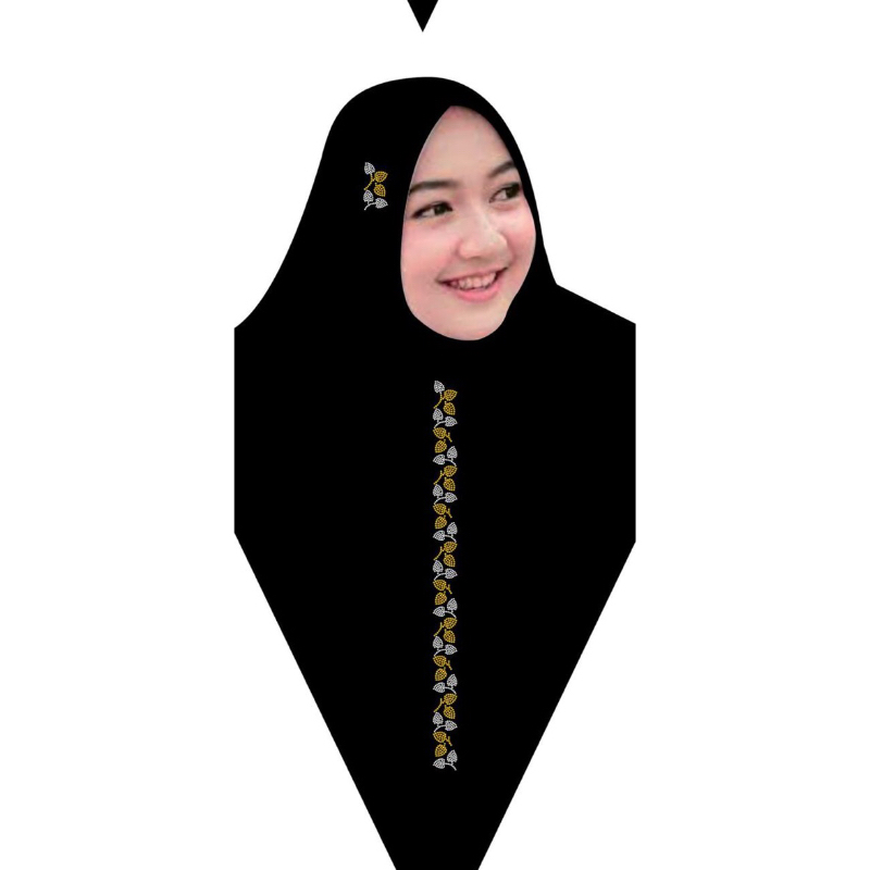 PAYET MOTE GOSOK PRES LIS TENGAH KERUDUNG JILBAB BERGO