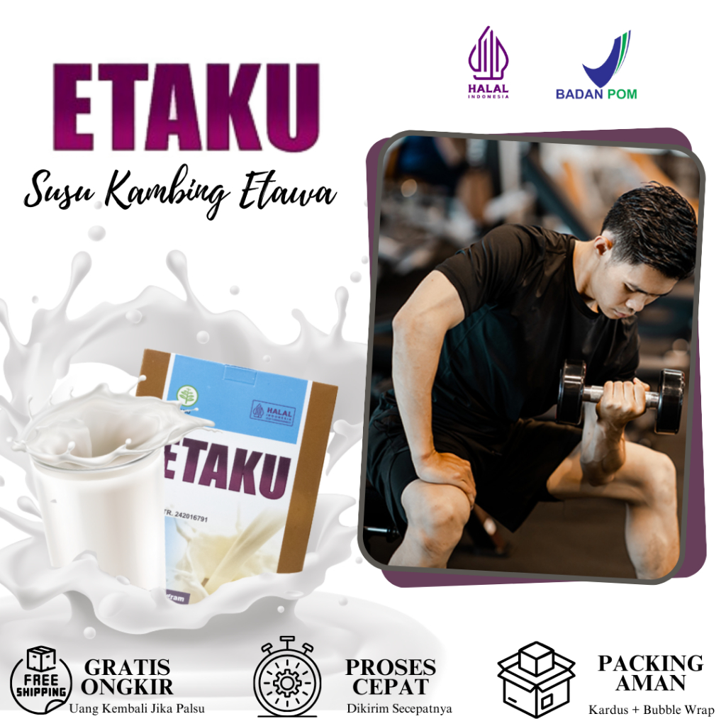 Suplemen Fitness - Suplemen Workout - Suplemen Pembentukan Otot - Etaku 200 Gram