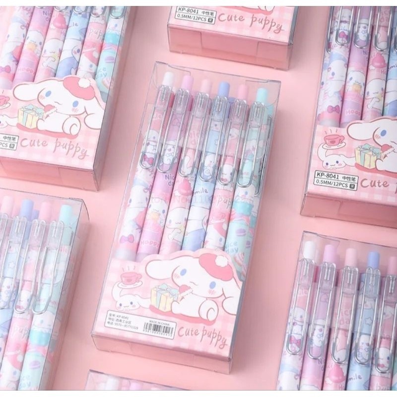 

Gel Pen/Gel Pen Cetek 0.5mm Tinta Hitam Warna Sanrio