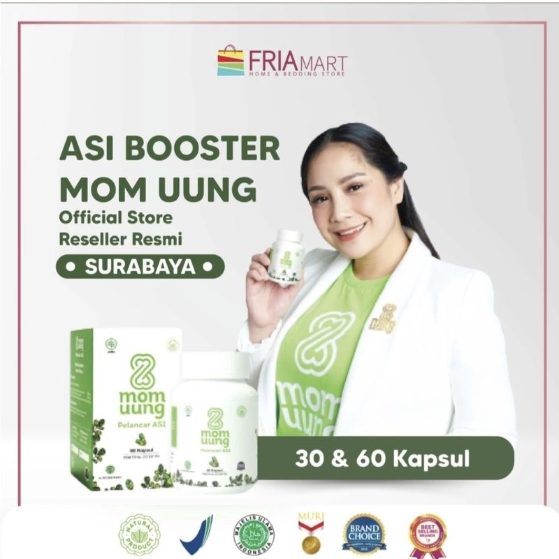 MOM UUNG ASI BOOSTER 60 KAPSUL PELANCAR ASI /MOM UUNG ASI BOOSTER /MOM UUNG PELANCAR ASI