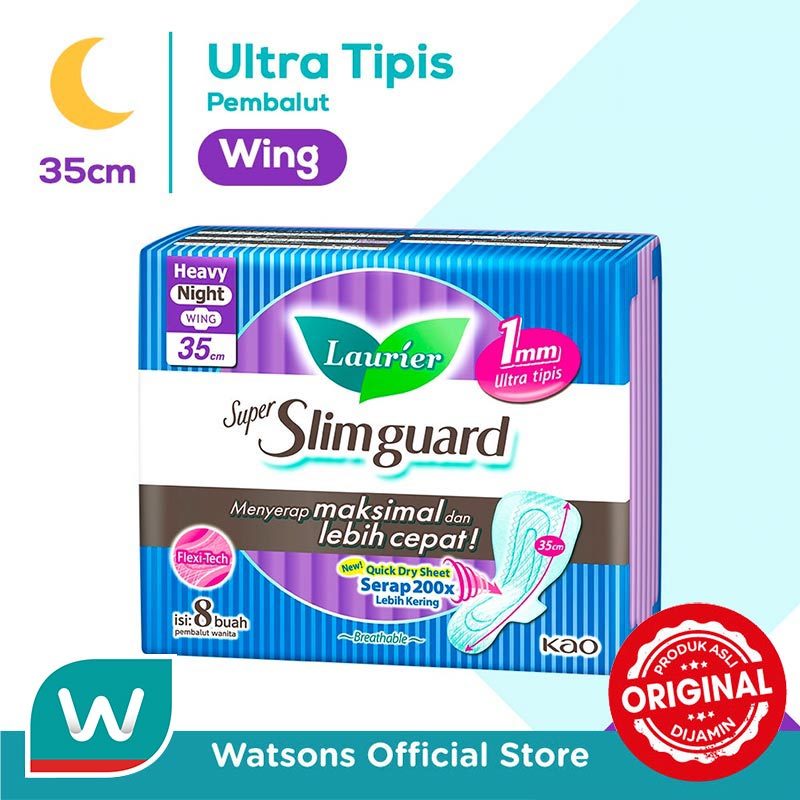 Laurier Super Slimguard Night 35cm 8s