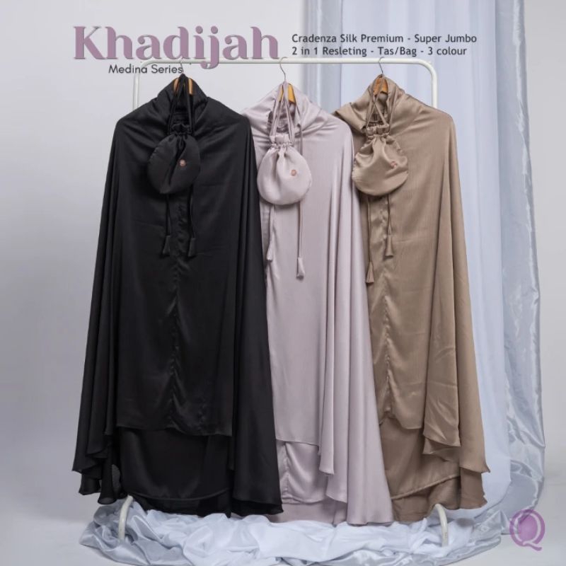 Mukena Khadijah Cradenza Silk Traveling Premium