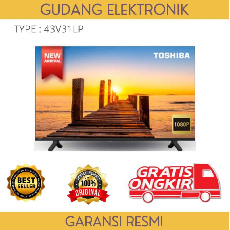 TV LED TOSHIBA 43 IN SMART - 43V31LP - Smart Tv - Free Ongkir Serang Kota