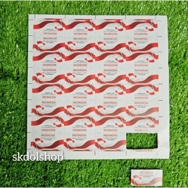 

Sticker Pipi Merah Putih I Love Indonesia / Tempelan Pipi Bendera