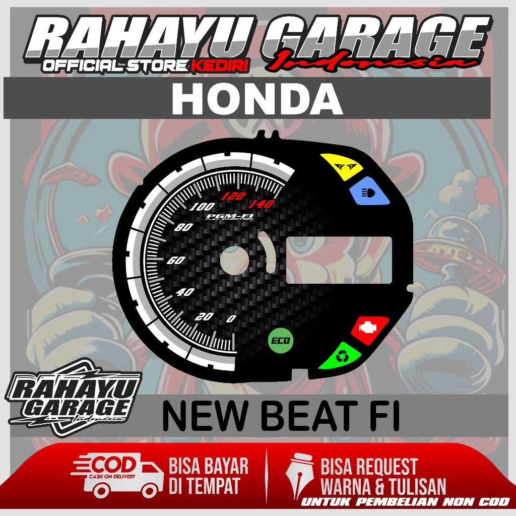 PAPAN SPEEDOMETER CUSTOM NEW BEAT FI