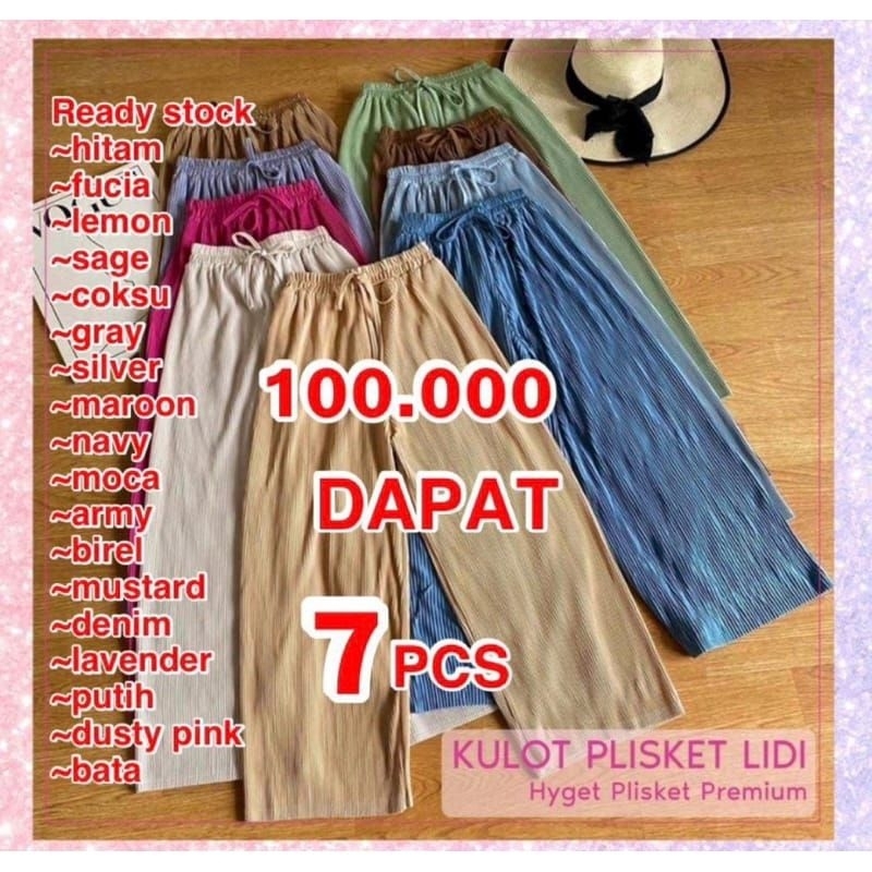 KULOT PRISKET LIDI PAKET MURAH HYGET BAHAN ADEM / CELANA WANITA TERMURAH TERBARU