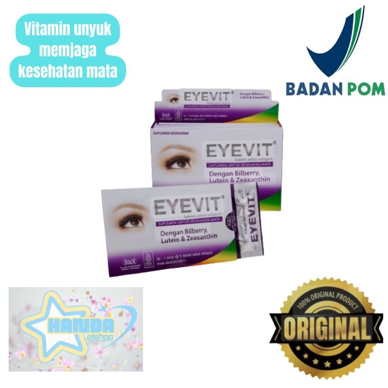 Eyevit tablet eyevit vitamin mata eyevit suplemen mata