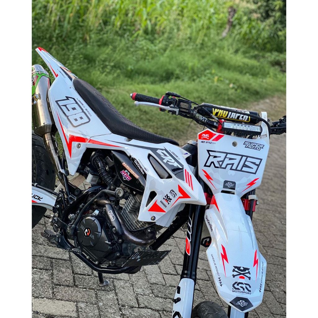 DECAL STICKER CRF 150L FULL BODY / DECAL CRF 150L / STICKER CRF STRIPING CRF CUSTOM DESIGN