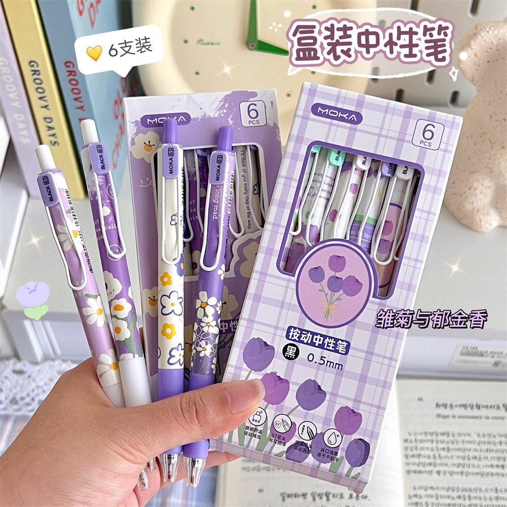

Pulpen Mekanik Aesthetic 1 Box isi 6 Pcs Tinta Hitam Tip ST P010