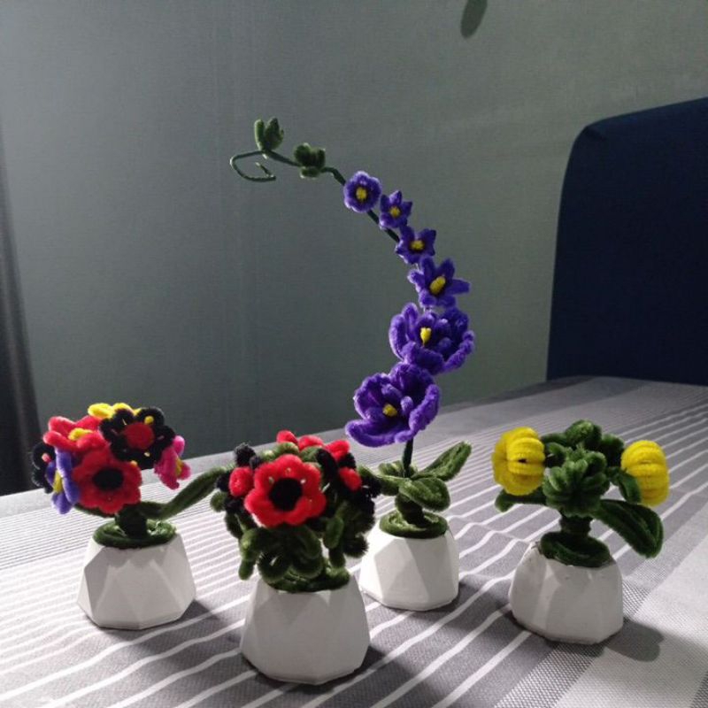 Bunga hiasan meja atau dinding yg lucu
