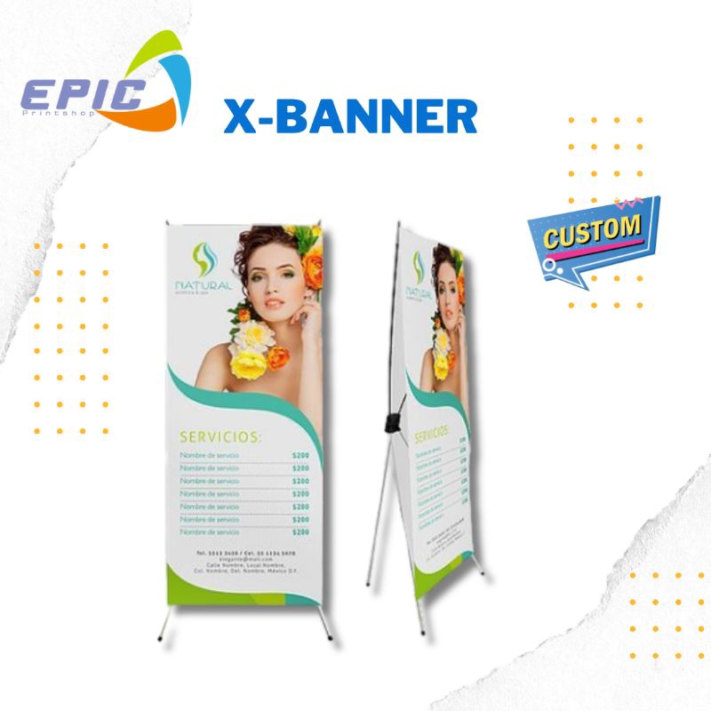 CETAK X BANNER | STAND BANNER | STANDING BANNER