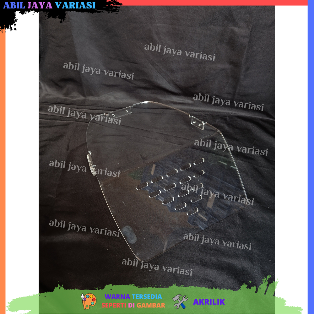 DOWNDRAFT PCX 150 TUTUP SKAT BAGASI TEBAL 5 MILI SEKAT BAGASI PEMISAH BOX BAGASI TRANSPARAN AKRILIK 