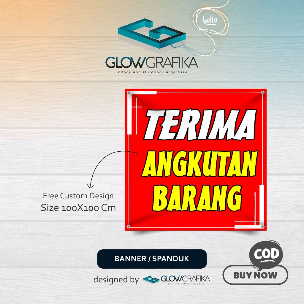 Cetak Spanduk Banner Terima Angkutan Barang