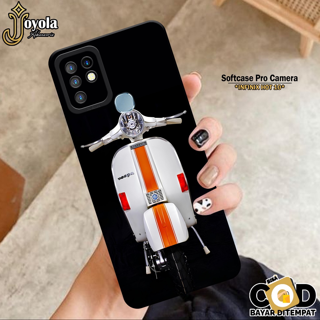 Case INFINIX HOT 10 Terbaru Fashion Case Vespa Softcase INFINIX HOT 10 JOYOLA Casing INFINIX HOT 10 
