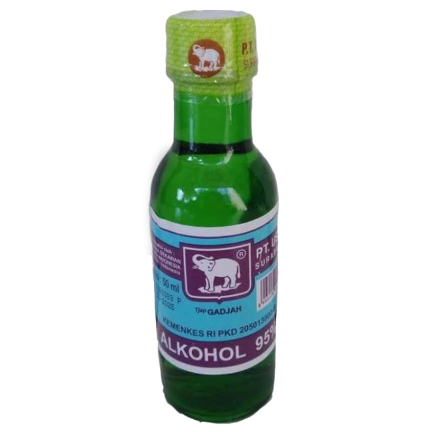 Gajah Alkohol  95% (kaca) 50Ml