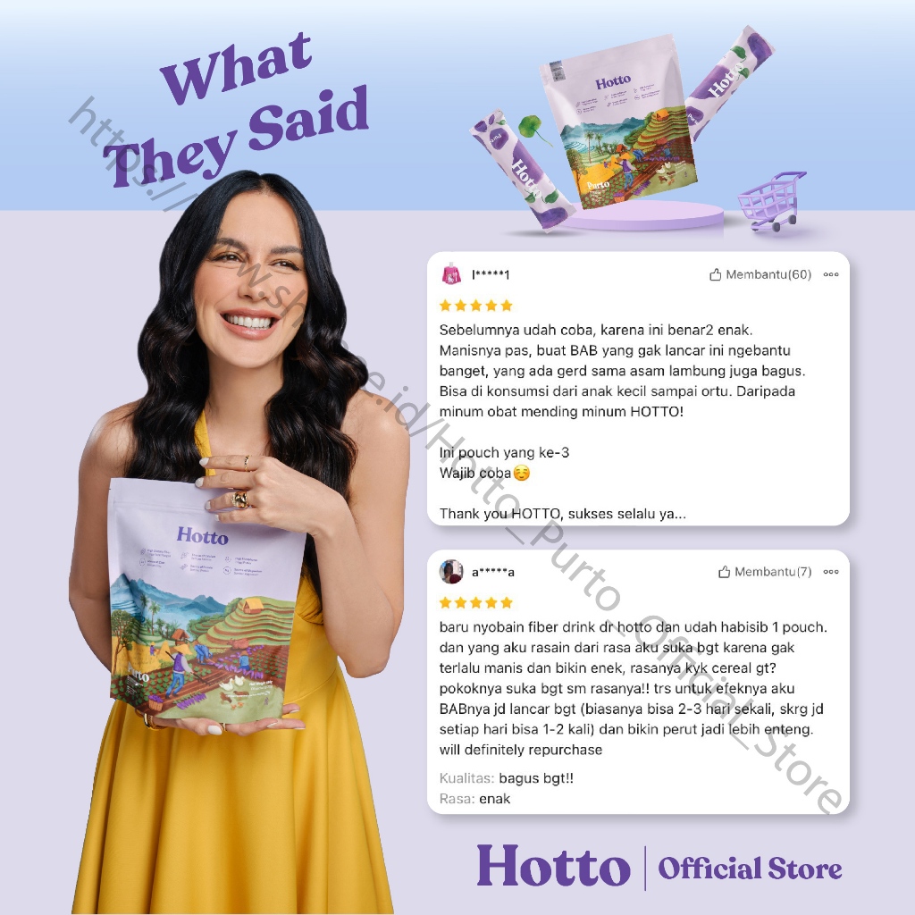 

Ay00! Hotto Purto Official Store Multigrain with Purple Potato 3 Sachet Hotto Mame