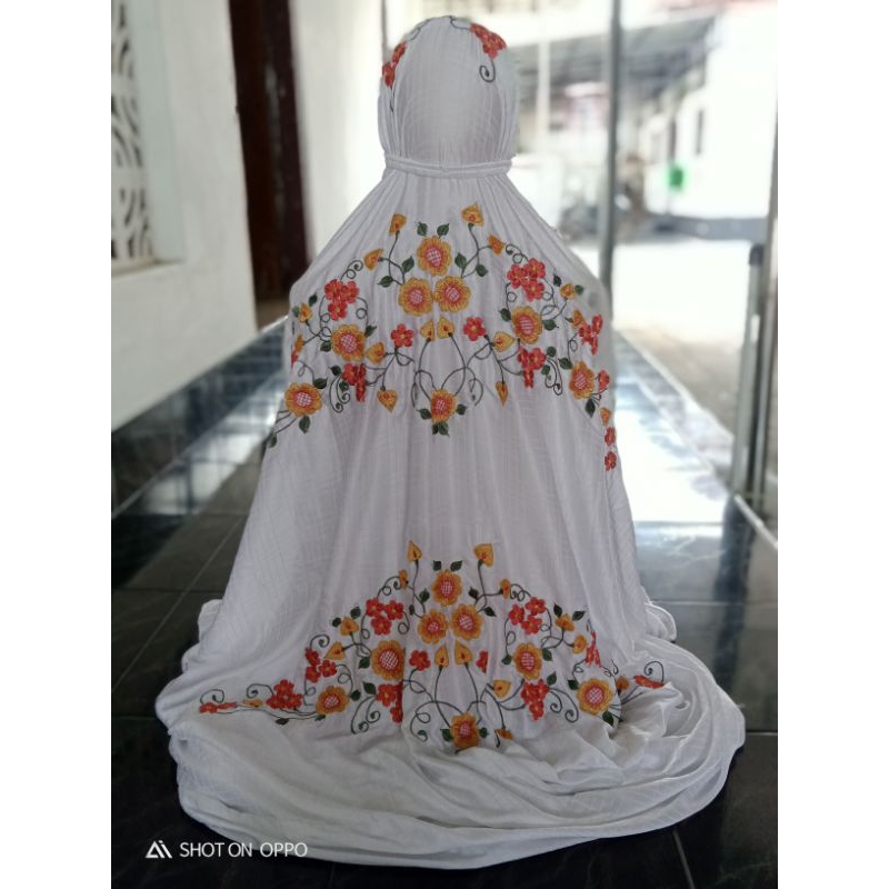 Mukena Terusan Sutra Blitz Bordir