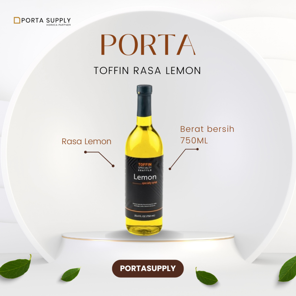 

Toffin syrup rasa lemon 750ml