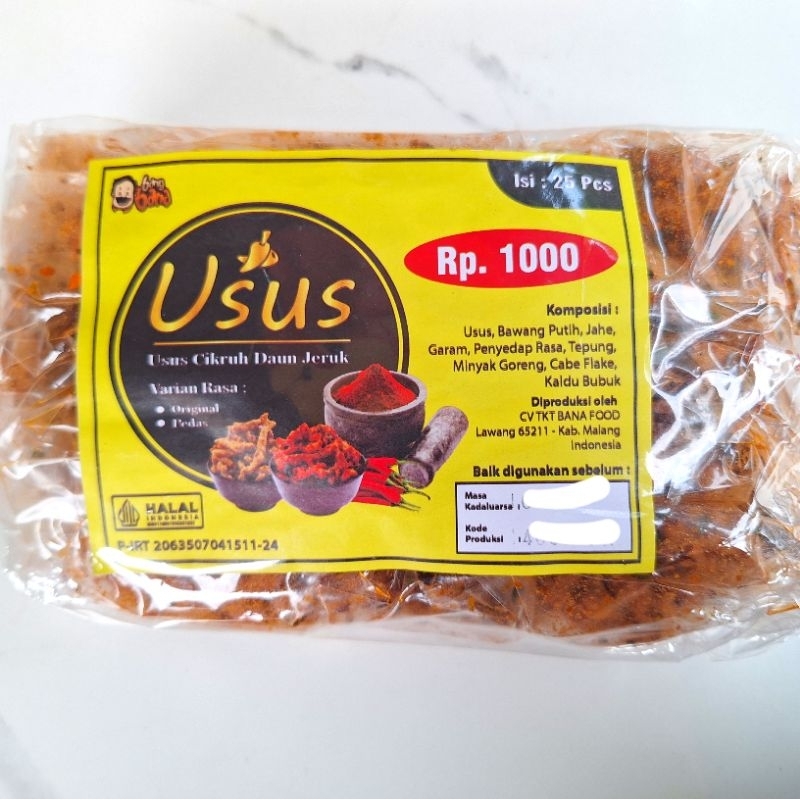 

Kripik Usus/Usus Krispy Pedas Daun Jeruk Isi 25pcs