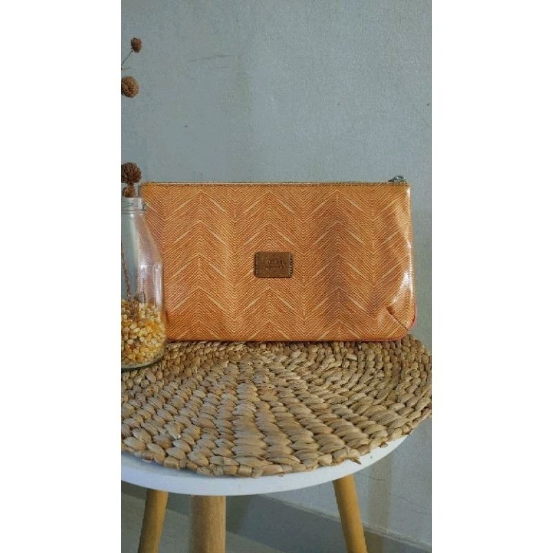 Preloved Pouch Keyper Fossil Size Large