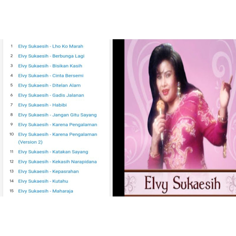 elvy sukaesih cd album hits elvy sukaesih 1980