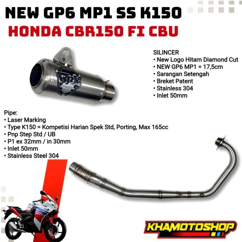 WRX NEW GP6 MP1 SS K150 CBR150 CBU