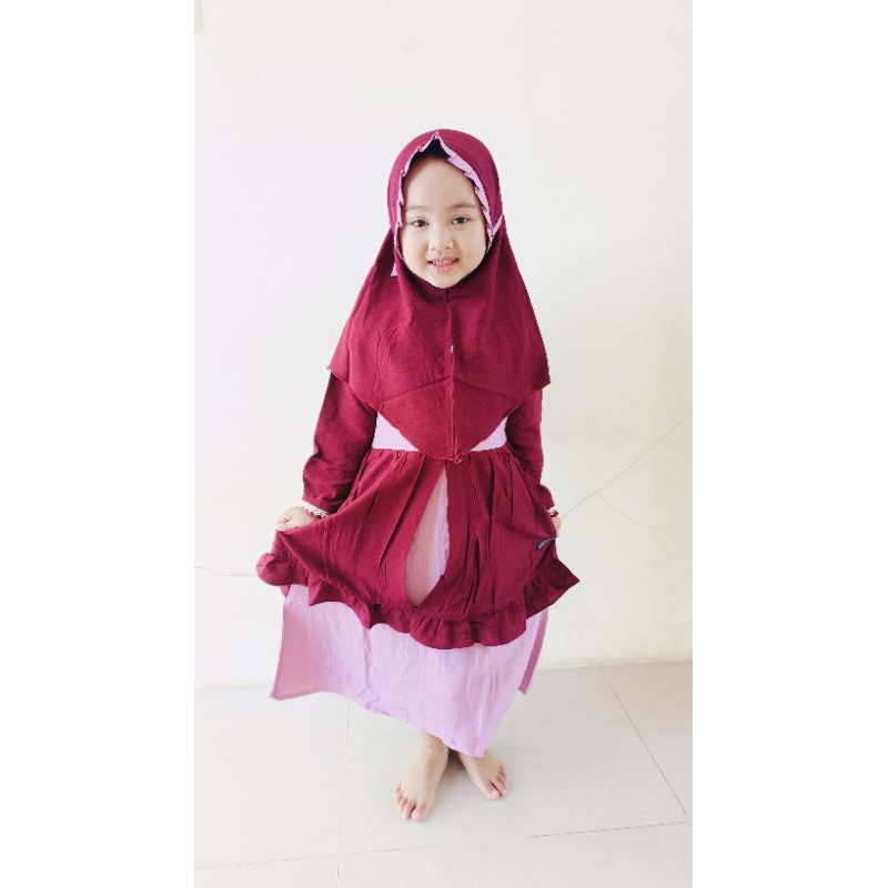 gamis anak perempuan umur 2-12 tahun