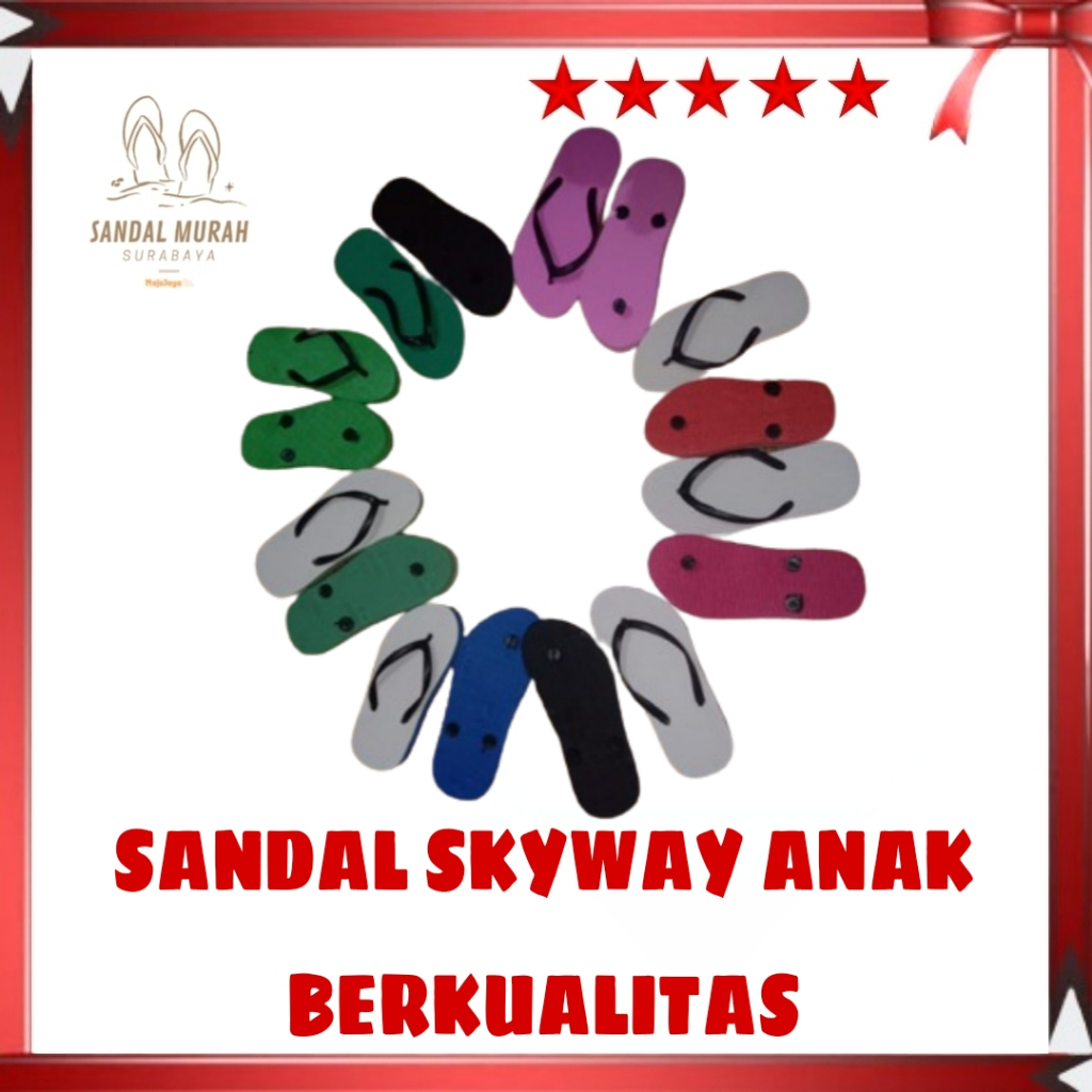 Sandal Sendal Jepit Japit Skyway Anak Usia 2 - 5 Tahun